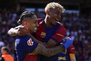 恐怖压迫+三叉戟状态爆棚，每体：巴萨让对手未战先怯